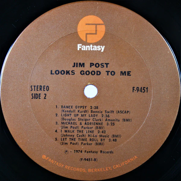 Jim Post - Looks Good To Me (LP, Album) (Very Good Plus (VG+)) - Image 4