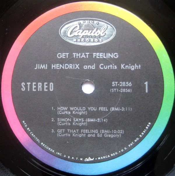 Jimi Hendrix And Curtis Knight - Get That Feeling (LP, Album) (Very Good (VG)) - Image 3