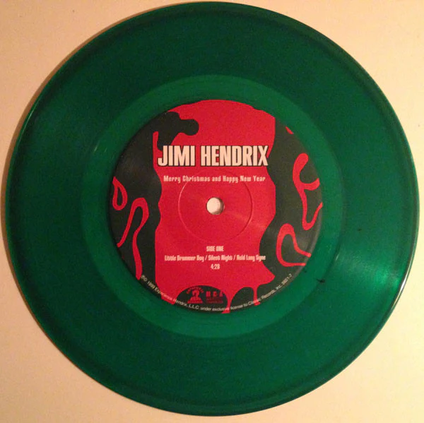 Jimi Hendrix - Merry Christmas And Happy New Year (7", Ltd, Gre) (Near Mint (NM or M-)) - Image 3