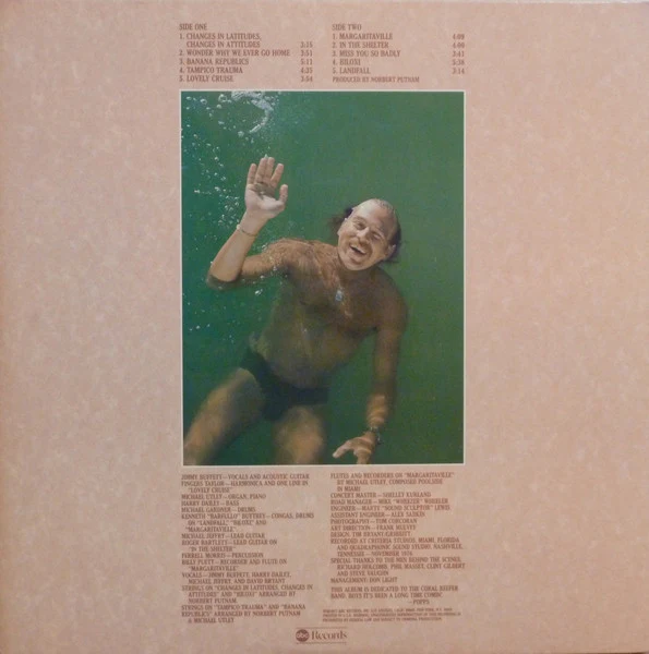 Jimmy Buffett - Changes In Latitudes Changes In Attitudes (LP, Album, Ter) (Near Mint (NM or M-)) - Image 3