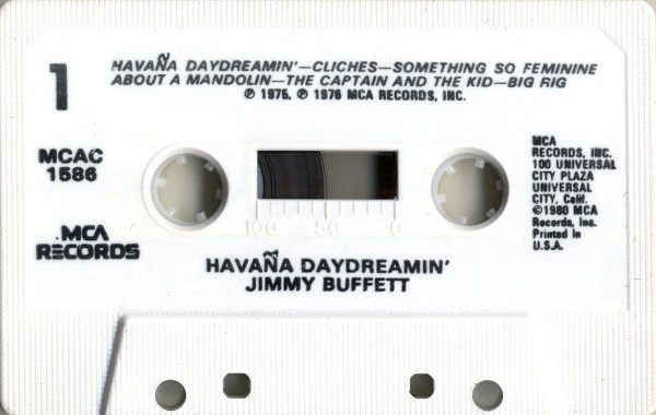 Jimmy Buffett - Havaña Daydreamin' (Cass, Album, RE) (Very Good Plus (VG+)) - Image 3