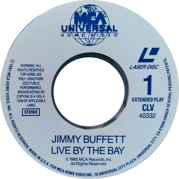 Jimmy Buffett - Live By The Bay (Laserdisc) (Near Mint (NM or M-)) - Image 3