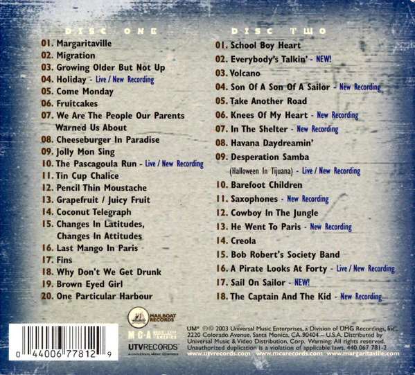 Jimmy Buffett - Meet Me In Margaritaville (The Ultimate Collection) (2xCD, Comp) (Near Mint (NM or M-)) - Image 2