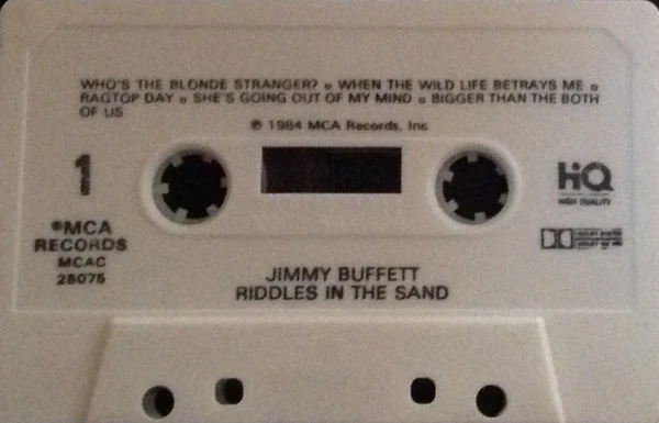 Jimmy Buffett - Riddles In The Sand (Cass, Album, Hig) (Very Good (VG)) - Image 4
