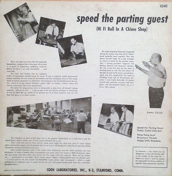 Jimmy Carroll - Speed The Parting Guest (10") (Very Good Plus (VG+)) - Image 2