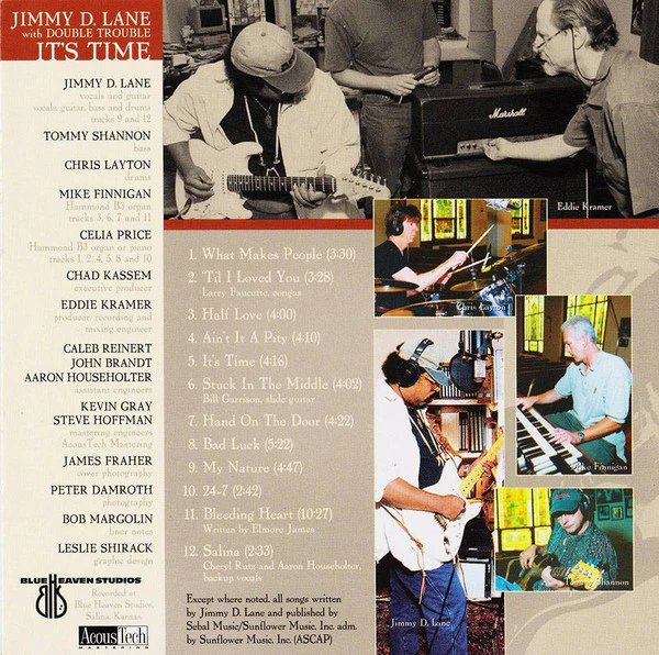 Jimmy D. Lane With Double Trouble - It's Time (CD, Album) (Near Mint (NM or M-)) - Image 2