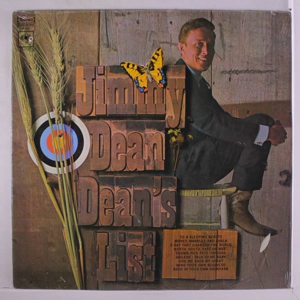 Jimmy Dean - Dean's List (LP, Album) (Very Good Plus (VG+))