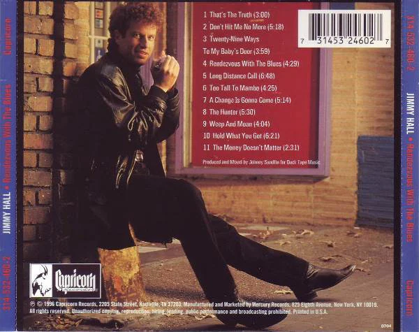 Jimmy Hall - Rendezvous With The Blues (CD, Album) (Near Mint (NM or M-)) - Image 2