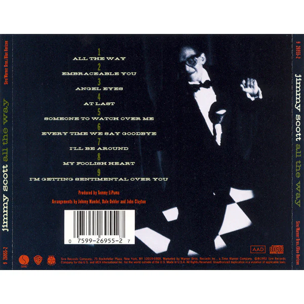 Jimmy Scott - All The Way (CD, Album) (Very Good Plus (VG+)) - Image 2