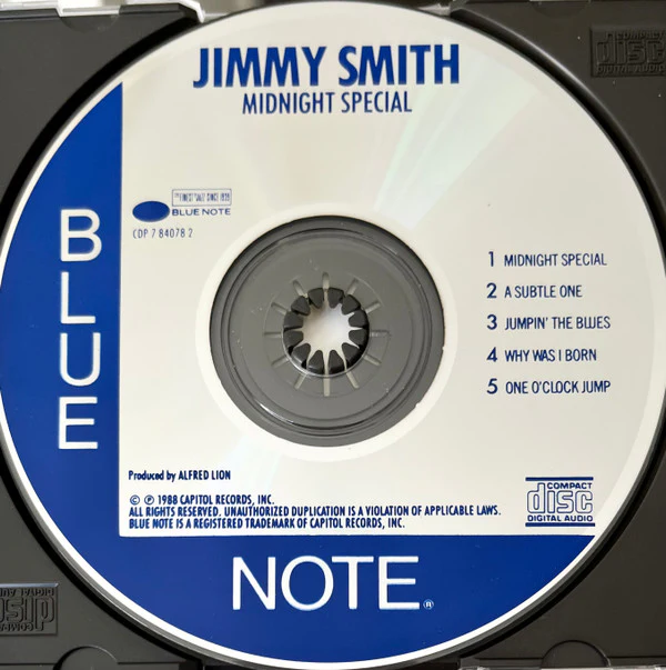 Jimmy Smith - Midnight Special (CD, Album, RE) (Very Good Plus (VG+)) - Image 3