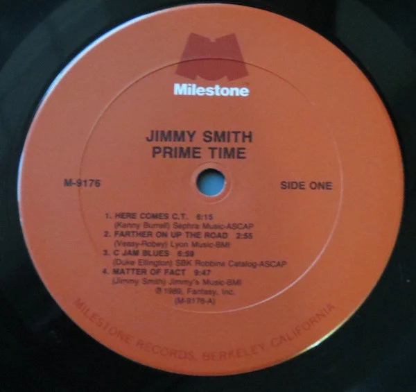 Jimmy Smith - Prime Time (LP, Album) (Very Good Plus (VG+)) - Image 3