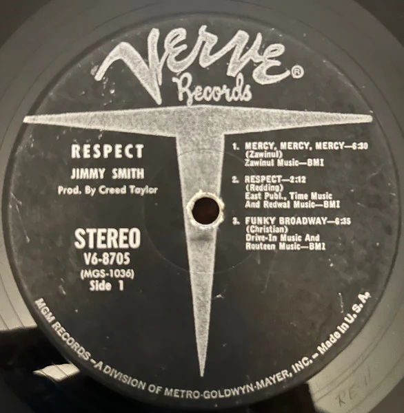 Jimmy Smith - Respect (LP, Album, RP, Gat) (Very Good Plus (VG+)) - Image 5
