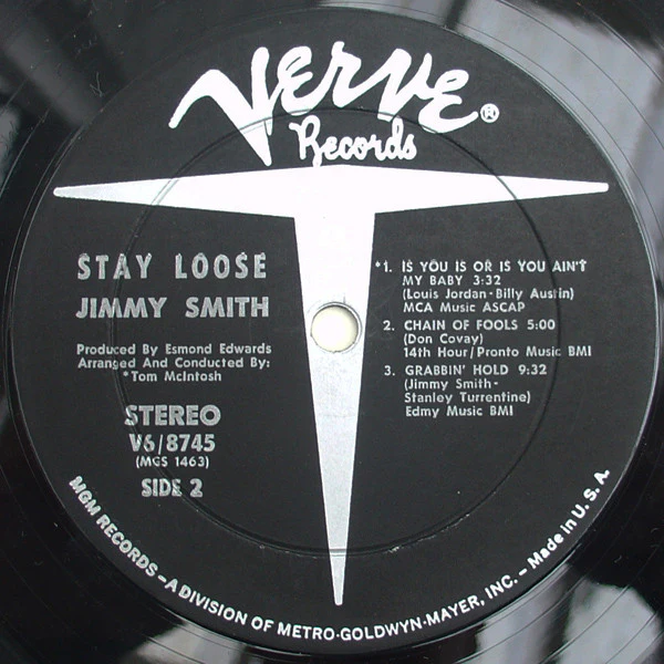 Jimmy Smith - Stay Loose (LP, Album) (Very Good Plus (VG+)) - Image 4