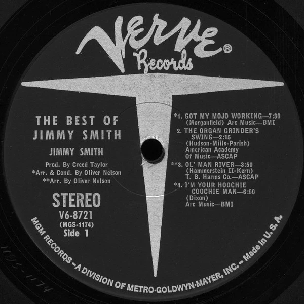 Jimmy Smith - The Best Of Jimmy Smith (LP, Comp) (Very Good (VG)) - Image 2