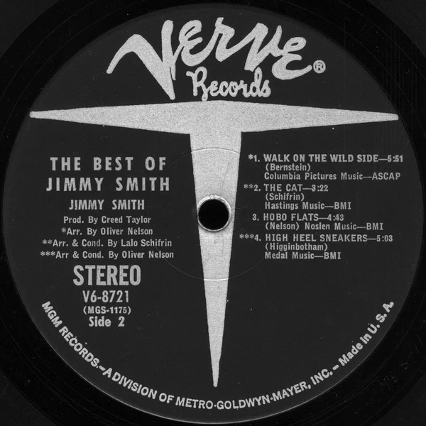 Jimmy Smith - The Best Of Jimmy Smith (LP, Comp) (Very Good (VG)) - Image 3