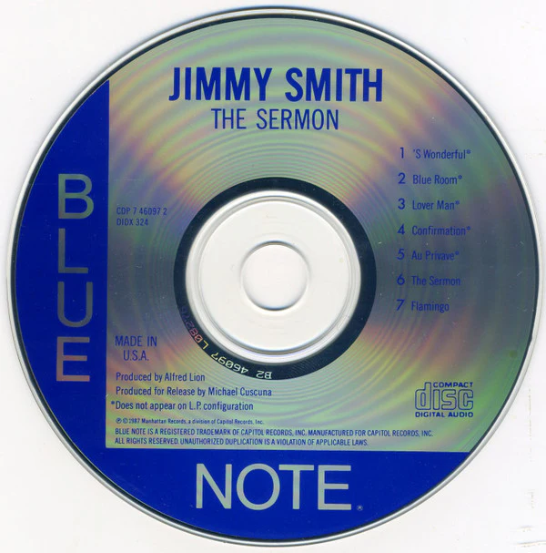 Jimmy Smith - The Sermon! (CD, Album, RE, RP, EMI) (Near Mint (NM or M-)) - Image 3