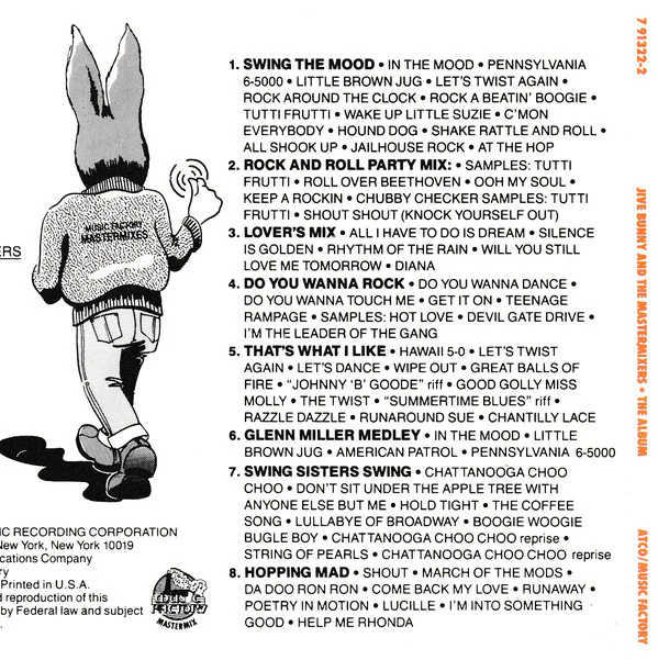 Jive Bunny And The Mastermixers - The Album (CD) (Near Mint (NM or M-)) - Image 2