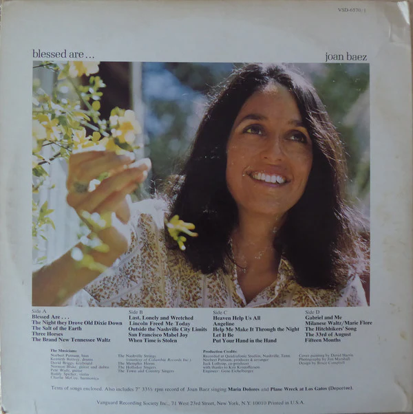Joan Baez - Blessed Are... (2xLP, Album, Gat) (Very Good Plus (VG+)) - Image 4
