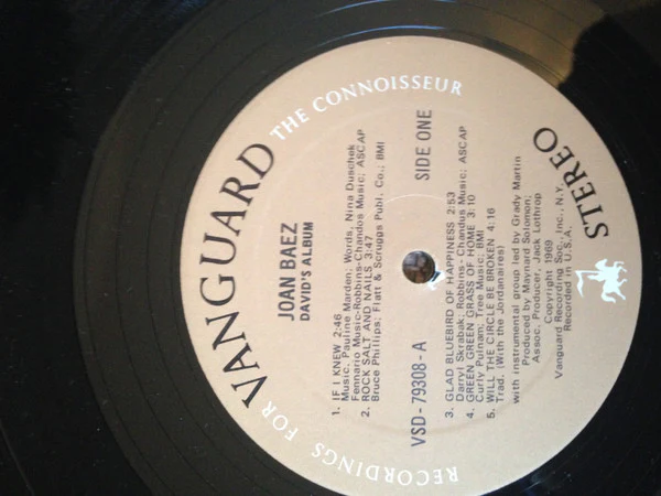 Joan Baez - David's Album (LP, Album) (Very Good Plus (VG+)) - Image 3