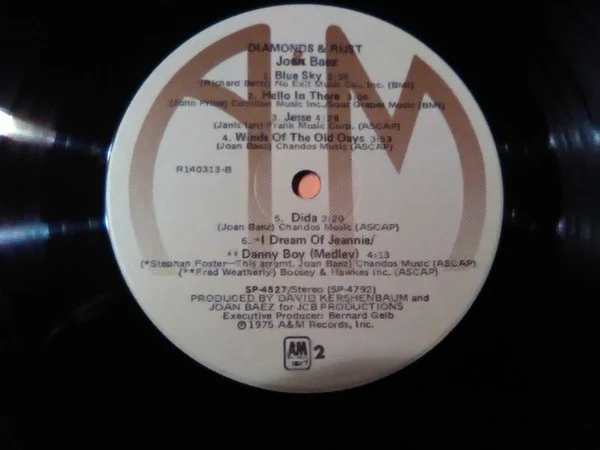Joan Baez - Diamonds & Rust (LP, Album, Club) (Very Good Plus (VG+)) - Image 5