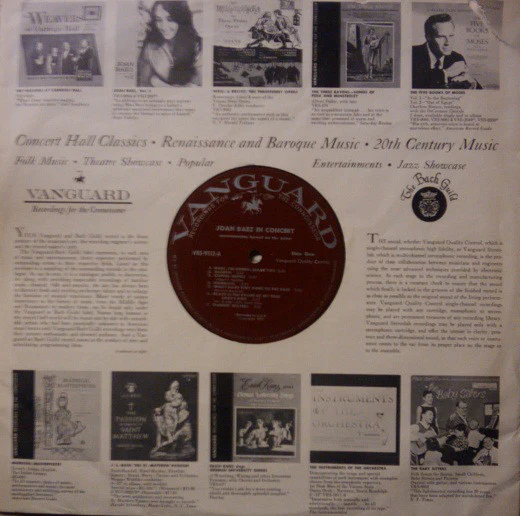 Joan Baez - In Concert (LP, Album, Mono, No ) (Very Good Plus (VG+)) - Image 5
