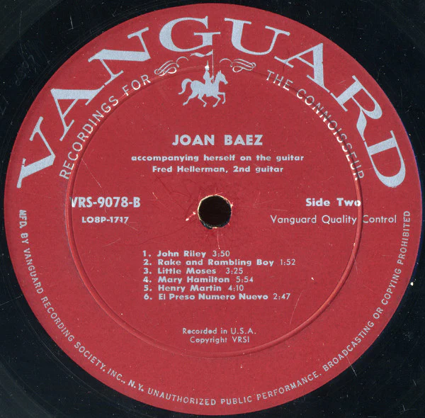 Joan Baez - Joan Baez (LP, Album, Mono, Roc) (Very Good Plus (VG+)) - Image 4