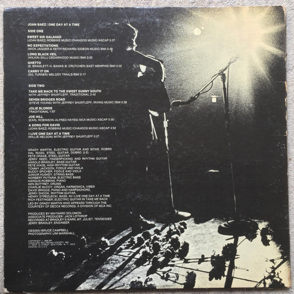 Joan Baez - One Day At A Time (LP, Album, San) (Very Good Plus (VG+)) - Image 4