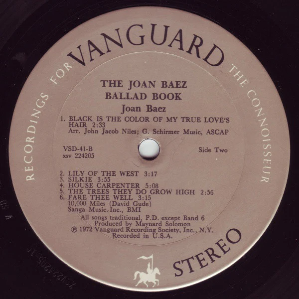 Joan Baez - The Joan Baez Ballad Book (2xLP, Comp, Pit) (Very Good (VG)) - Image 5
