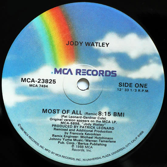 Jody Watley - Most Of All (Remix) (12") (Very Good Plus (VG+)) - Image 3