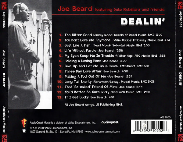 Joe Beard Featuring Duke Robillard And Friends* - Dealin' (CD, Album) (Very Good Plus (VG+)) - Image 2