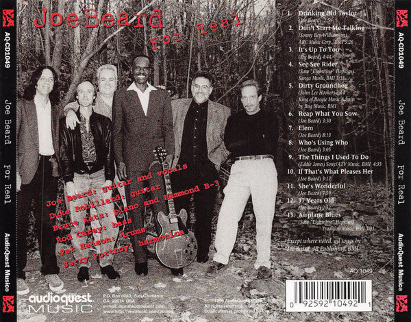 Joe Beard Featuring Duke Robillard And Friends* - For Real (CD, Album) (Near Mint (NM or M-)) - Image 2