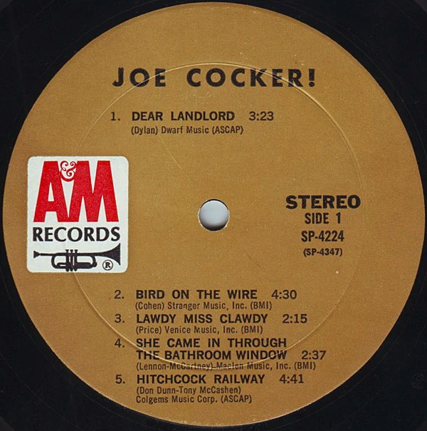 Joe Cocker - Joe Cocker! (LP, Album, Mon) (Very Good (VG)) - Image 3