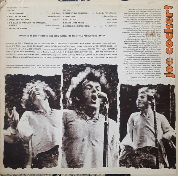 Joe Cocker - Joe Cocker! (LP, Album, Pit) (Very Good (VG)) - Image 2