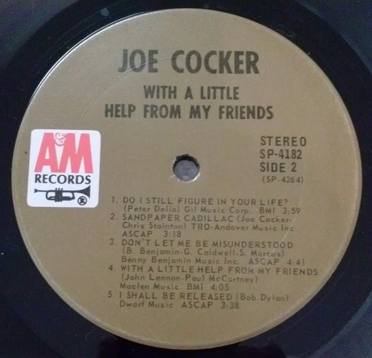 Joe Cocker - With A Little Help From My Friends (LP, Album, San) (Very Good Plus (VG+)) - Image 4
