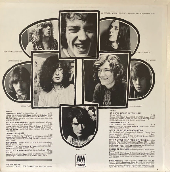 Joe Cocker - With A Little Help From My Friends (LP, Album, Ter) (Very Good Plus (VG+)) - Image 3