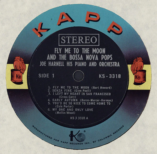 Joe Harnell & His Orchestra - Fly Me To The Moon And The Bossa Nova Pops (LP, Album) (Very Good Plus (VG+)) - Image 3