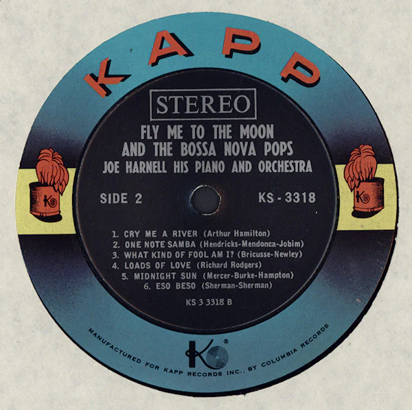 Joe Harnell & His Orchestra - Fly Me To The Moon And The Bossa Nova Pops (LP, Album) (Very Good Plus (VG+)) - Image 4