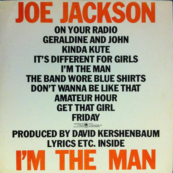 Joe Jackson - I'm The Man (LP, Album, Pit) (Very Good Plus (VG+)) - Image 2
