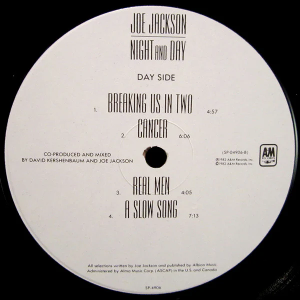 Joe Jackson - Night And Day (LP, Album, Ind) (Very Good Plus (VG+)) - Image 5