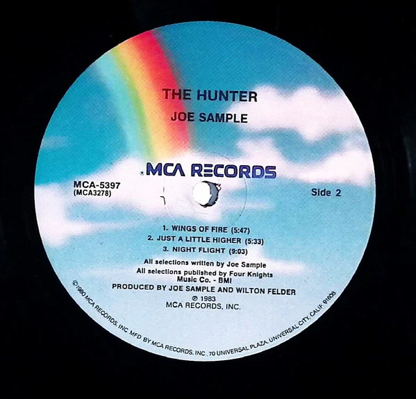 Joe Sample - The Hunter (LP, Album, Pin) (Very Good Plus (VG+)) - Image 4