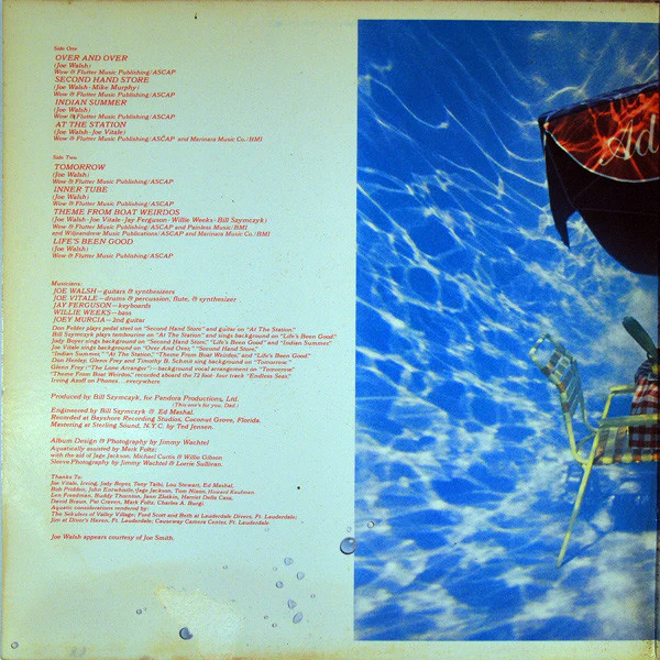 Joe Walsh - "But Seriously, Folks..." (LP, Album, SP ) (Very Good (VG)) - Image 2