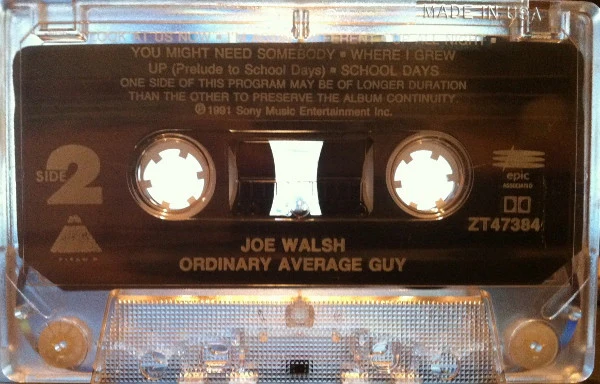 Joe Walsh - Ordinary Average Guy (Cass, Album, Dol) (Near Mint (NM or M-)) - Image 4