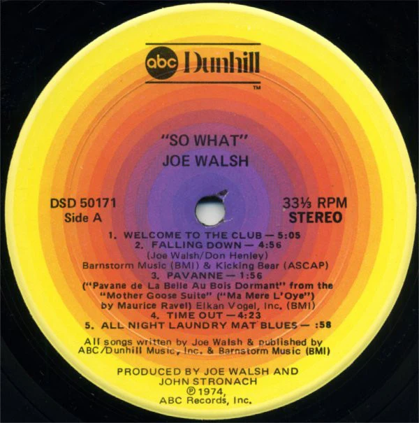 Joe Walsh - So What (LP, Album, Pit) (Very Good (VG)) - Image 3