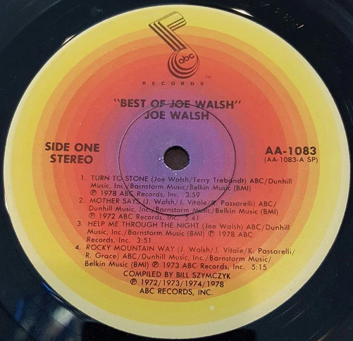 Joe Walsh - The Best Of Joe Walsh (LP, Comp, Spe) (Very Good Plus (VG+)) - Image 4