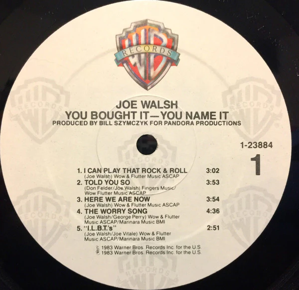 Joe Walsh - You Bought It - You Name It (LP, Album, Spe) (Very Good (VG)) - Image 3
