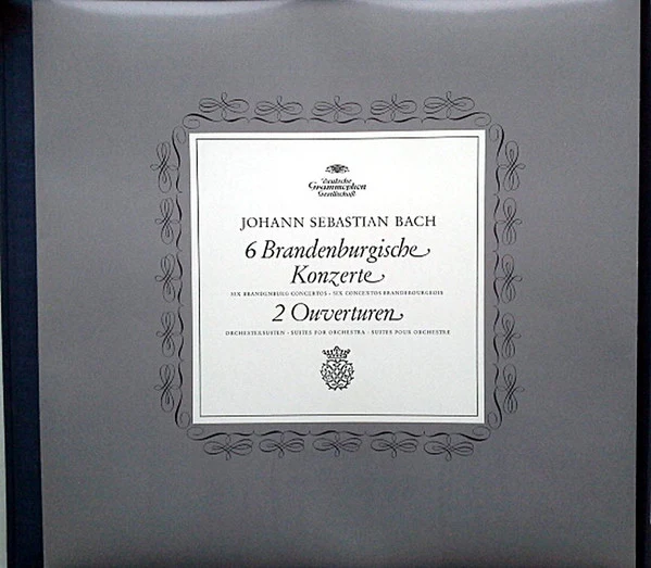 Johann Sebastian Bach, Berliner Philharmoniker, Herbert von Karajan - 6 Brandenburgische Konzerte, Orchestersuiten 2 Und 3 (3xLP + Box) (Near Mint (NM or M-)) - Image 2