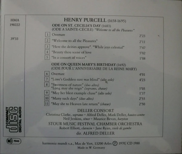 Johann Sebastian Bach, Georg Friedrich Händel, Monastère Bénédictin Chevetogne, Luca Marenzio, Étienne Moulinié, Henry Purcell - Harmonia Mundi 30e Anniversaire (6xCD + Box, Comp) (Very Good Plus (VG+)) - Image 3