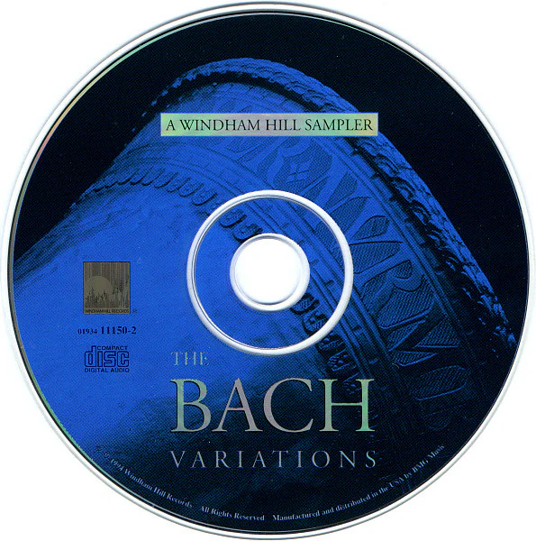 Johann Sebastian Bach, Various - The Bach Variations (A Windham Hill Sampler) (CD, Smplr) (Near Mint (NM or M-)) - Image 3