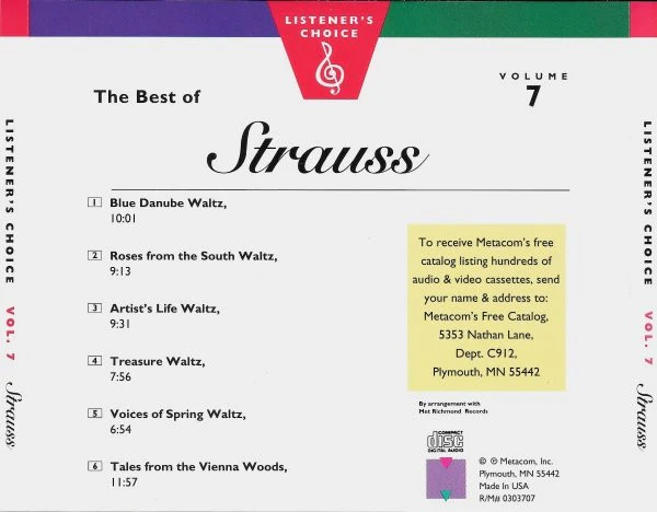 Johann Strauss Jr. - The Best Of Strauss (CD, Comp) (Near Mint (NM or M-)) - Image 2