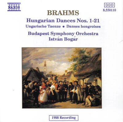 Johannes Brahms, István Bogár, Budapest Symphony Orchestra - Hungarian Dances Nos. 1 - 21 (CD, Album) (Near Mint (NM or M-))